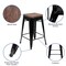 Flash Furniture 24" High Metal Indoor Counter Stool, Black, PK4 4-ET-31320W-24-BK-R-GG - alternate 8